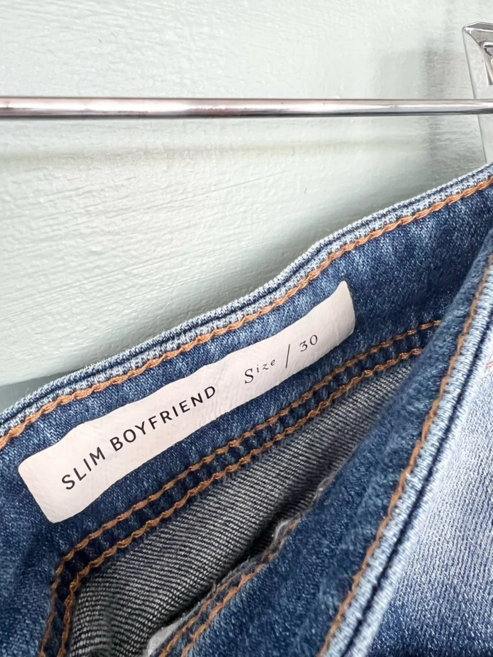 Anthropologie Light Blue Distressed Denim Shorts - Picture 5 of 11